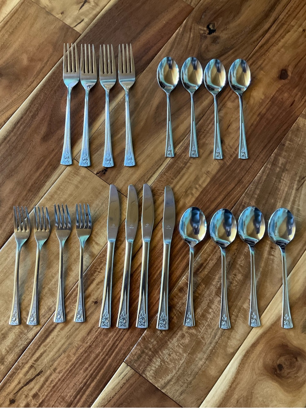 Vintage Northland By Oneida Pasadena Flatware Set of 20 Japan